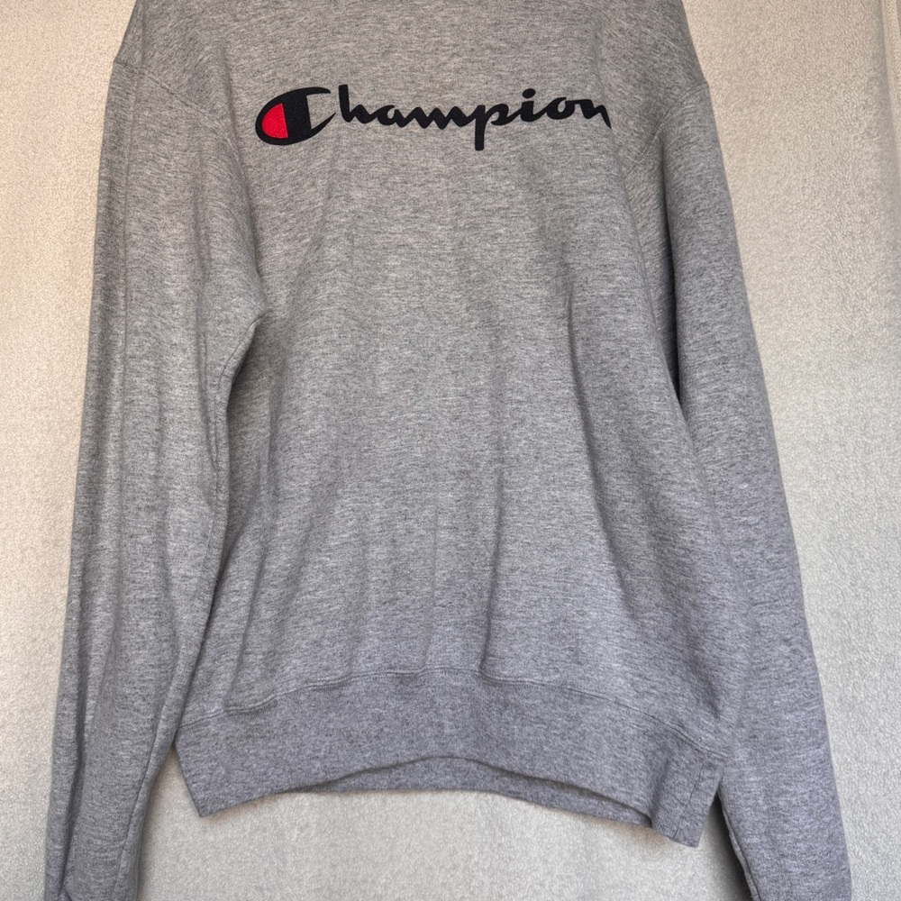 Champion Heather Gray Logo Sweatshirt